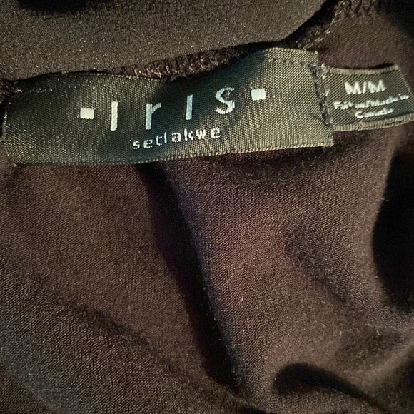 IRIS Setlawke Black Ruched Mesh Back Long Sleeve Top - M - Picture 10 of 13